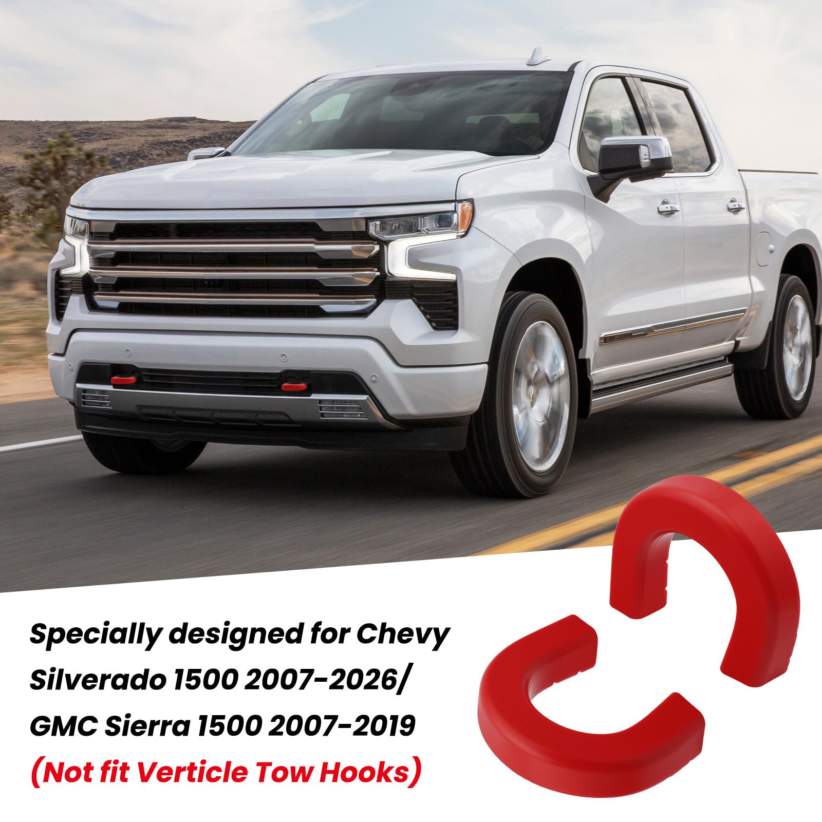 TechPicco front cover on GMC Sierra 1500 highlighting red accent