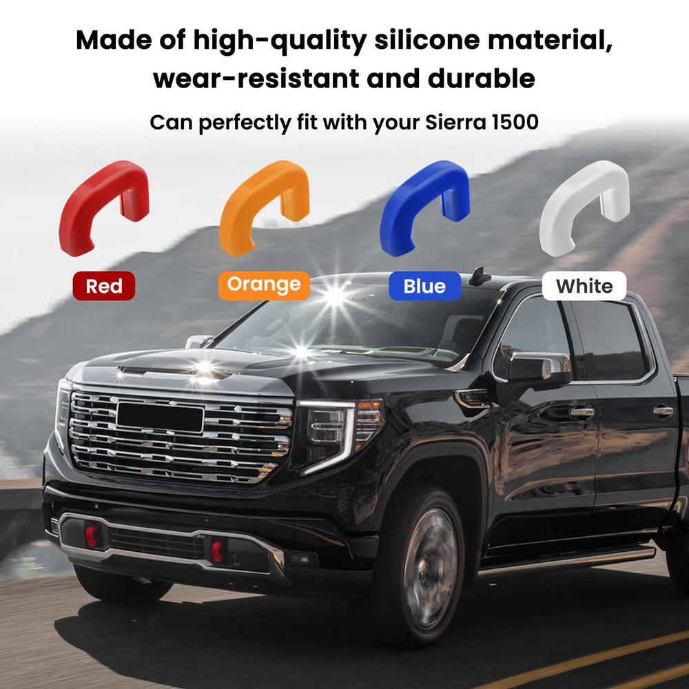 TechPicco hitch cover on Sierra 1500 front end for protection