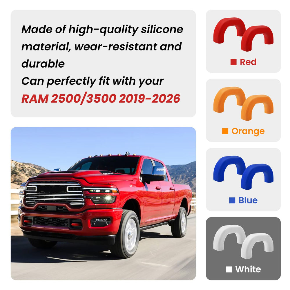 TECHPICCO hitch cover installed on RAM 2500/3500 for quick upgrade