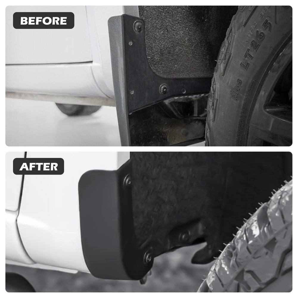 TECHPICCO mud flap delete quick-install view without drilling