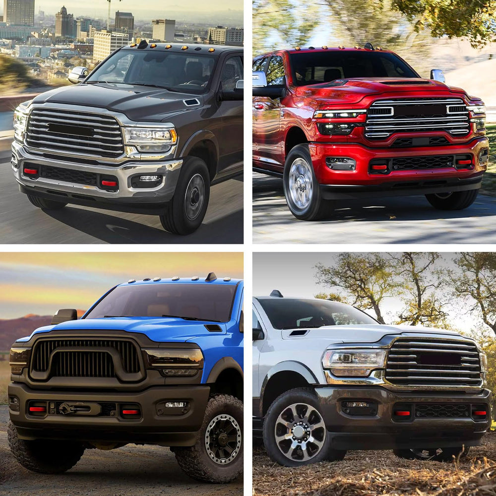 TECHPICCO installation-ready tow hooks cover for RAM 2500/3500