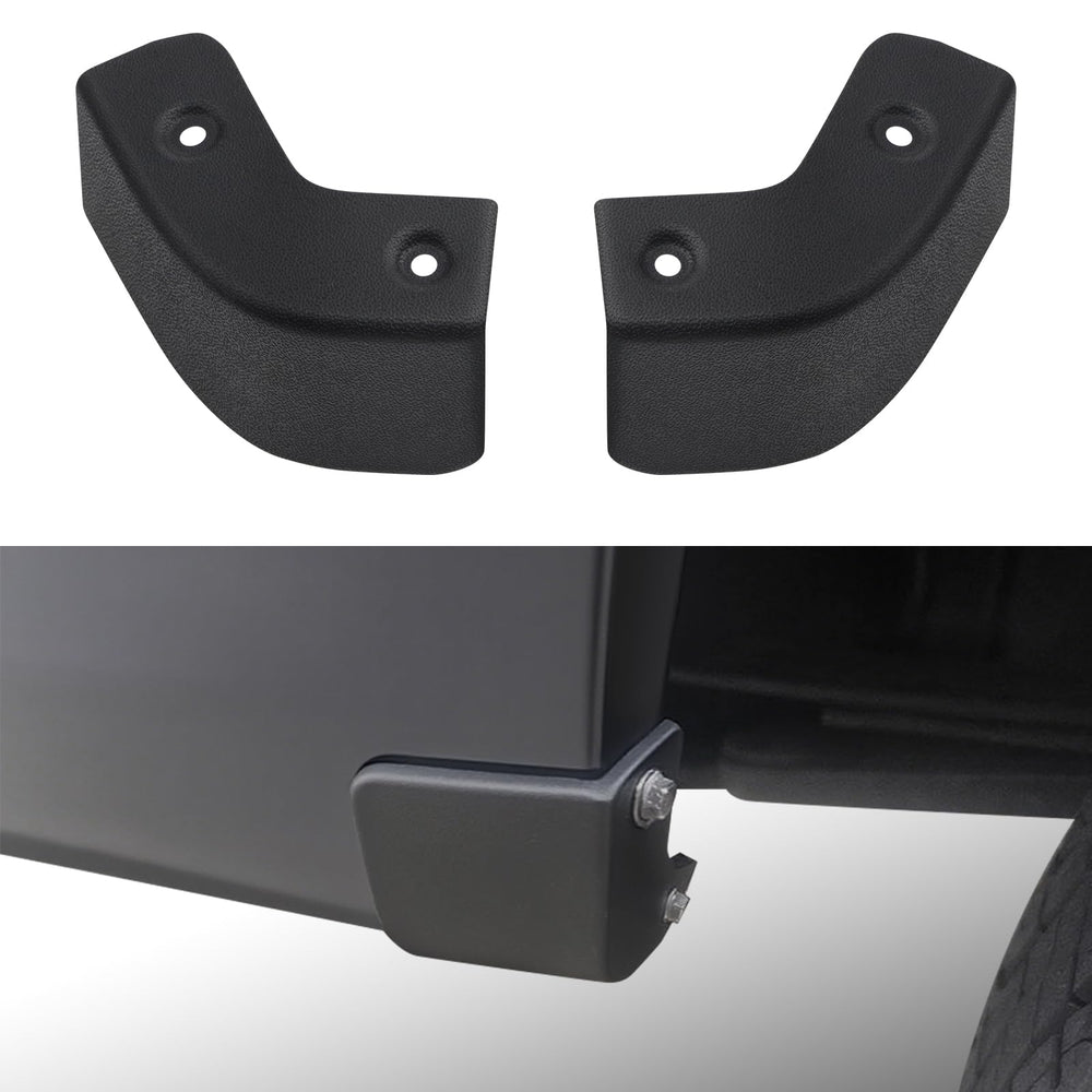 TECHPICCO mud flap delete for F-150 rear view enhances style while reducing splash.