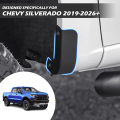 TECHPICCO mud flap delete rear view protects Silverado rear fenders from debris