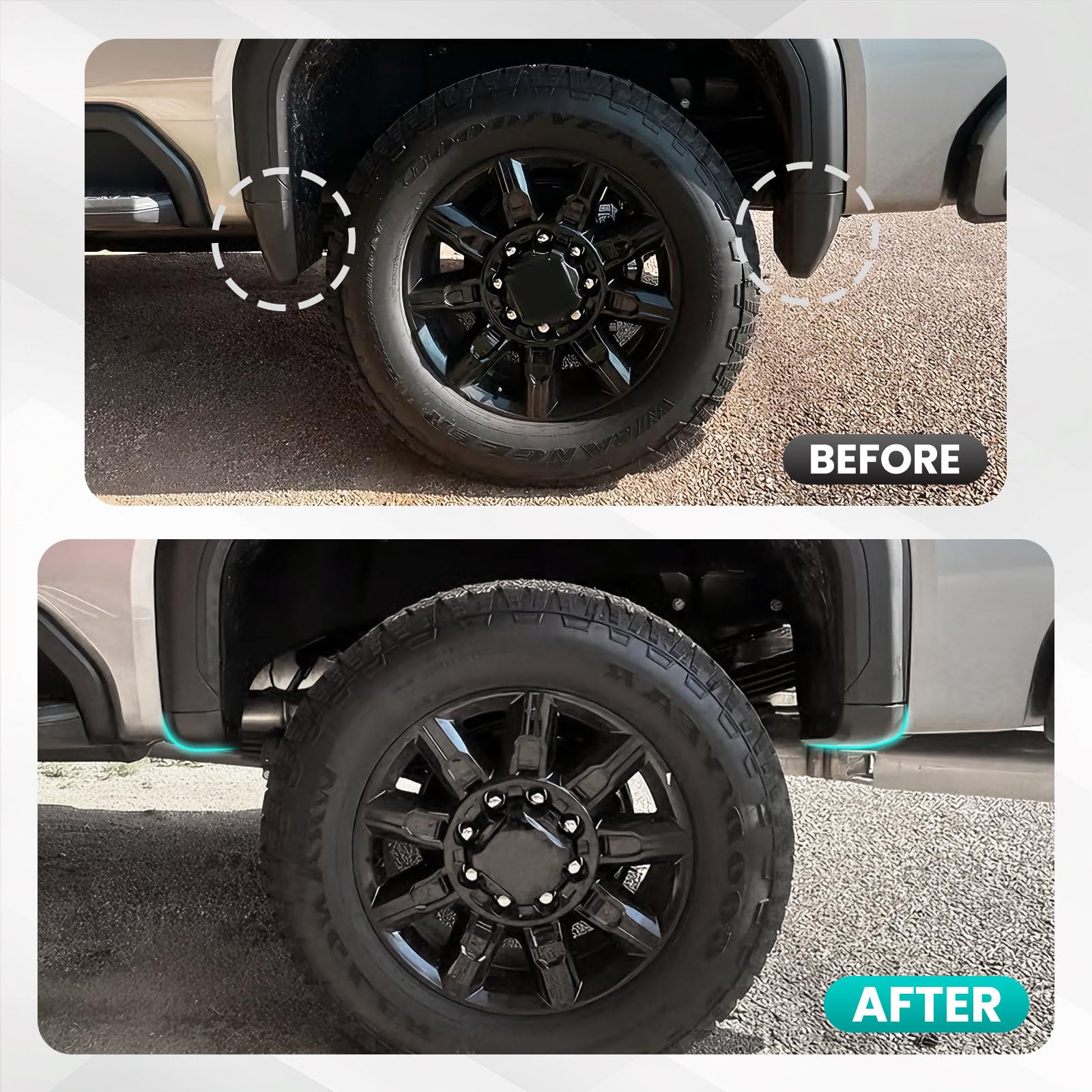 TechPicco rear Sierra HD delete-cap install for tidy rear appearance
