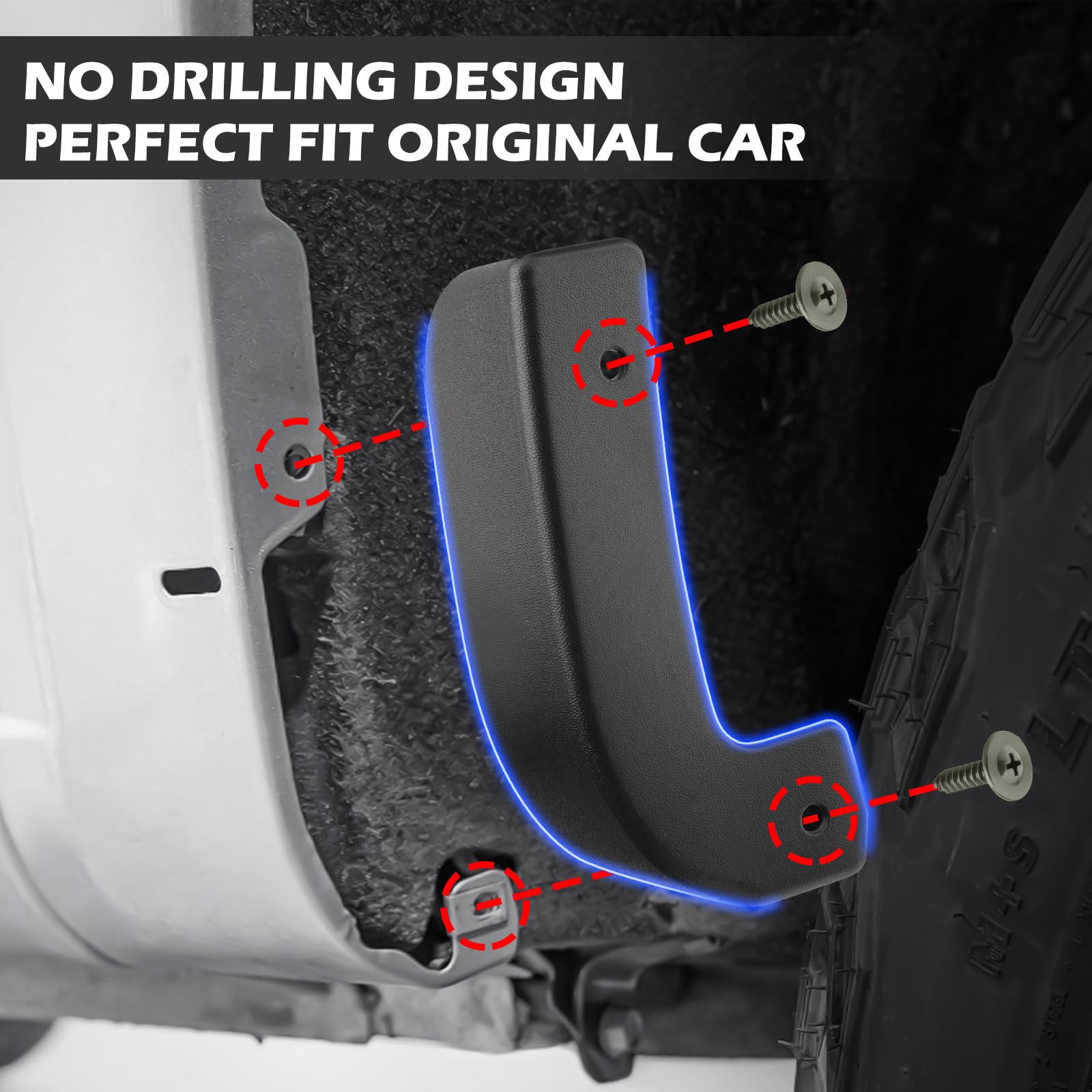 TECHPICCO spare fender screws included with mud flap delete kit