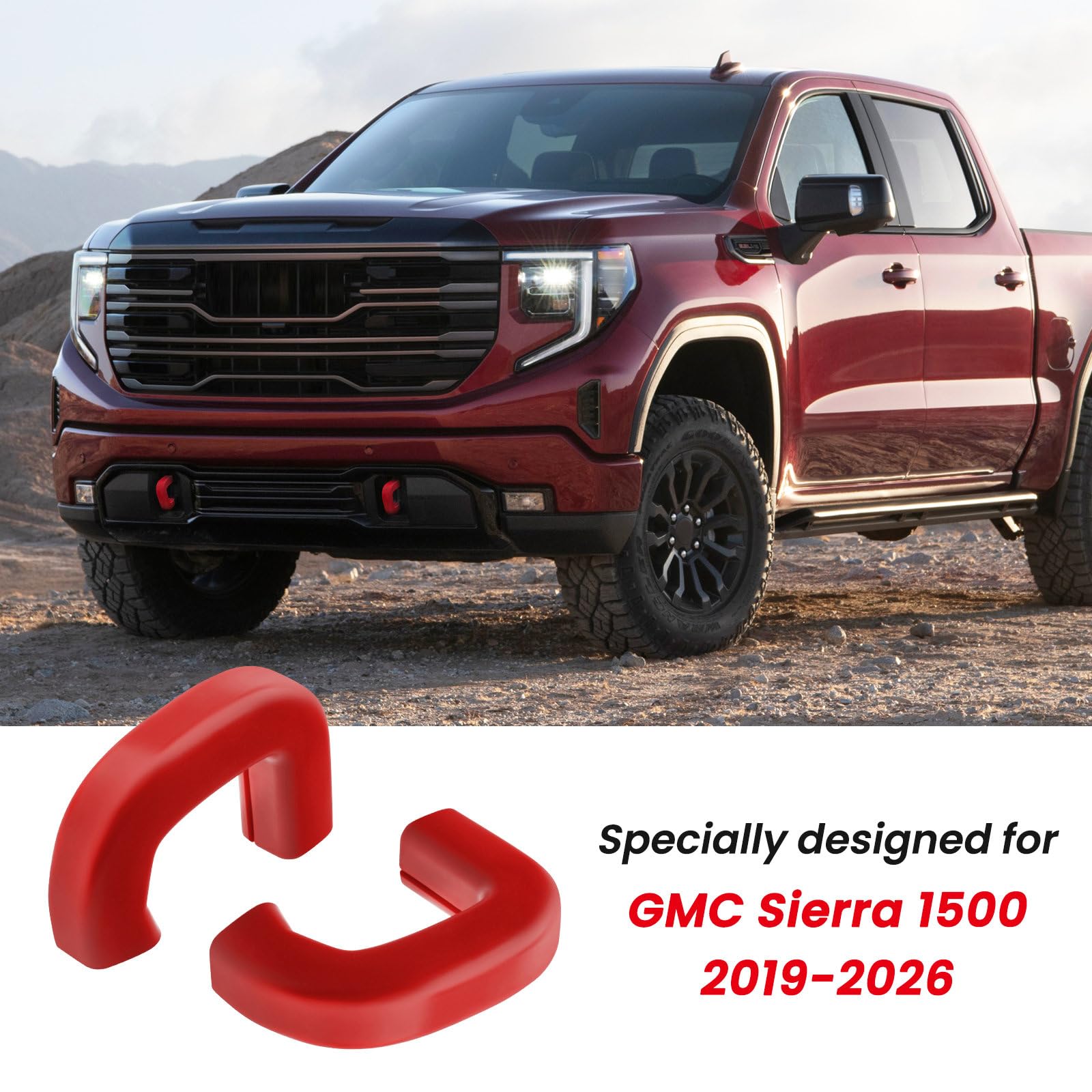 TechPicco vertical tow hook fit for Sierra 1500 2019-2026