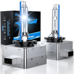 TechWizHub D3S HID bulbs emit 8000K white-blue light for clearer night driving