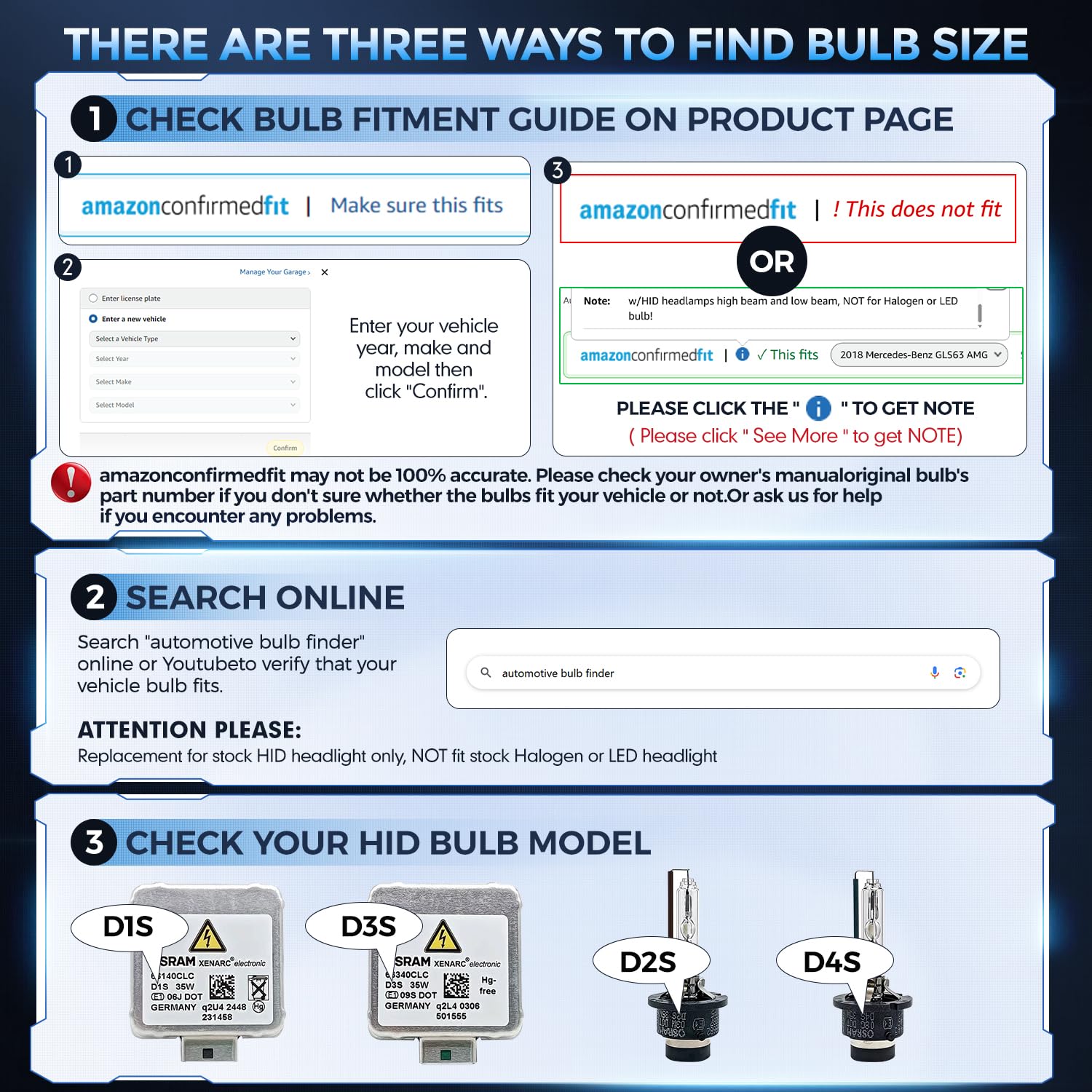 TechWizHub D3S HID bulb with anti-UV quartz glass for durability