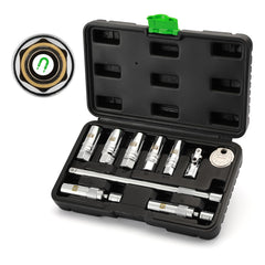 TecoTek magnetic spark plug socket set with swivel for easier access