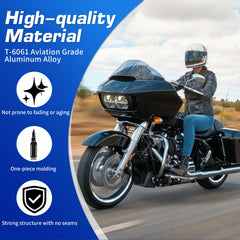 Tecreddy all-weather Harley antenna – reliable in rain and mud.
