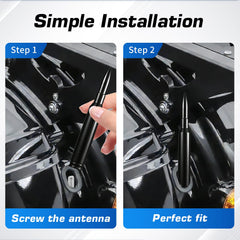 Tecreddy aviation-grade aluminum antenna with one-piece construction for durability.