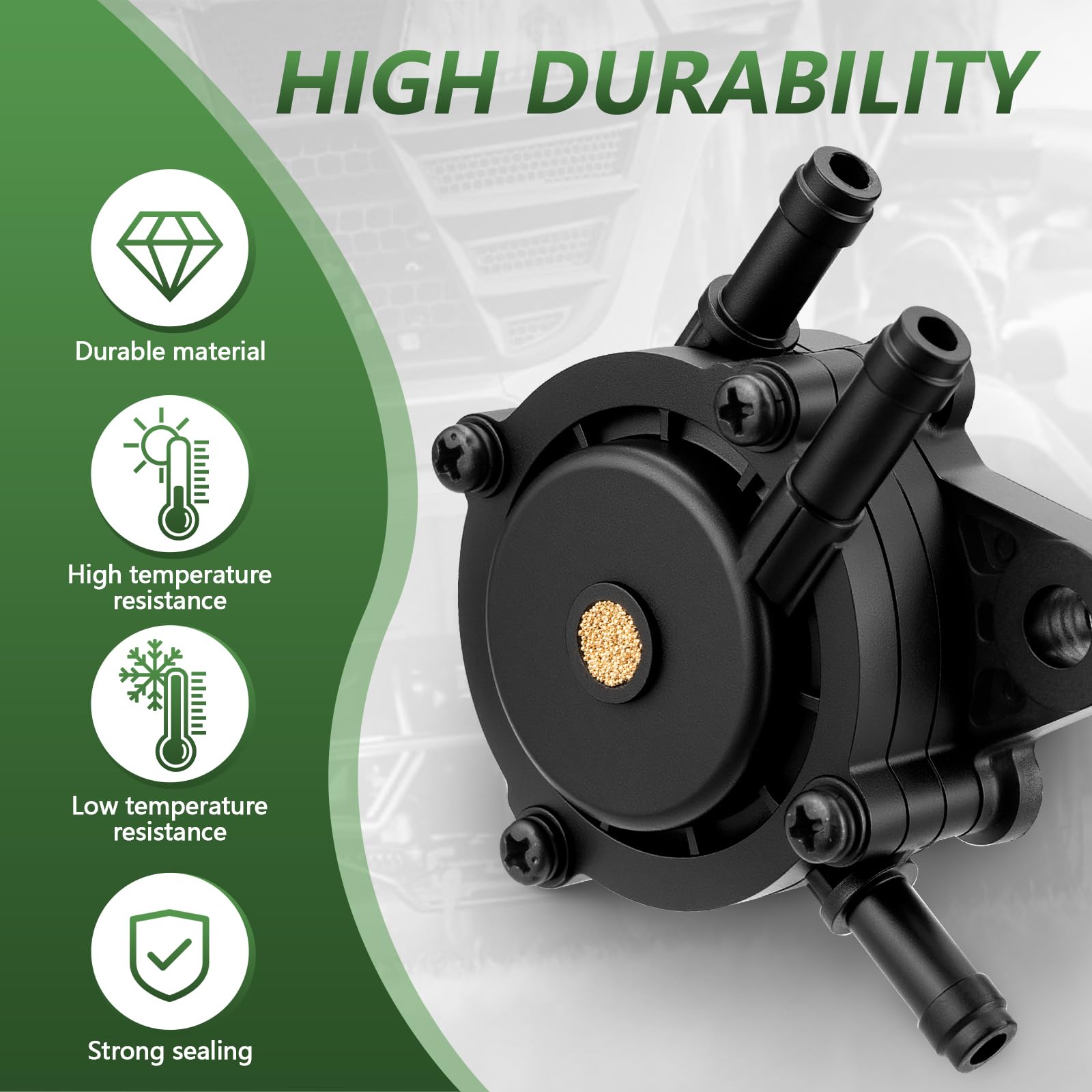 Tecreddy fuel pump with filter and hose assembly simplifies installation.