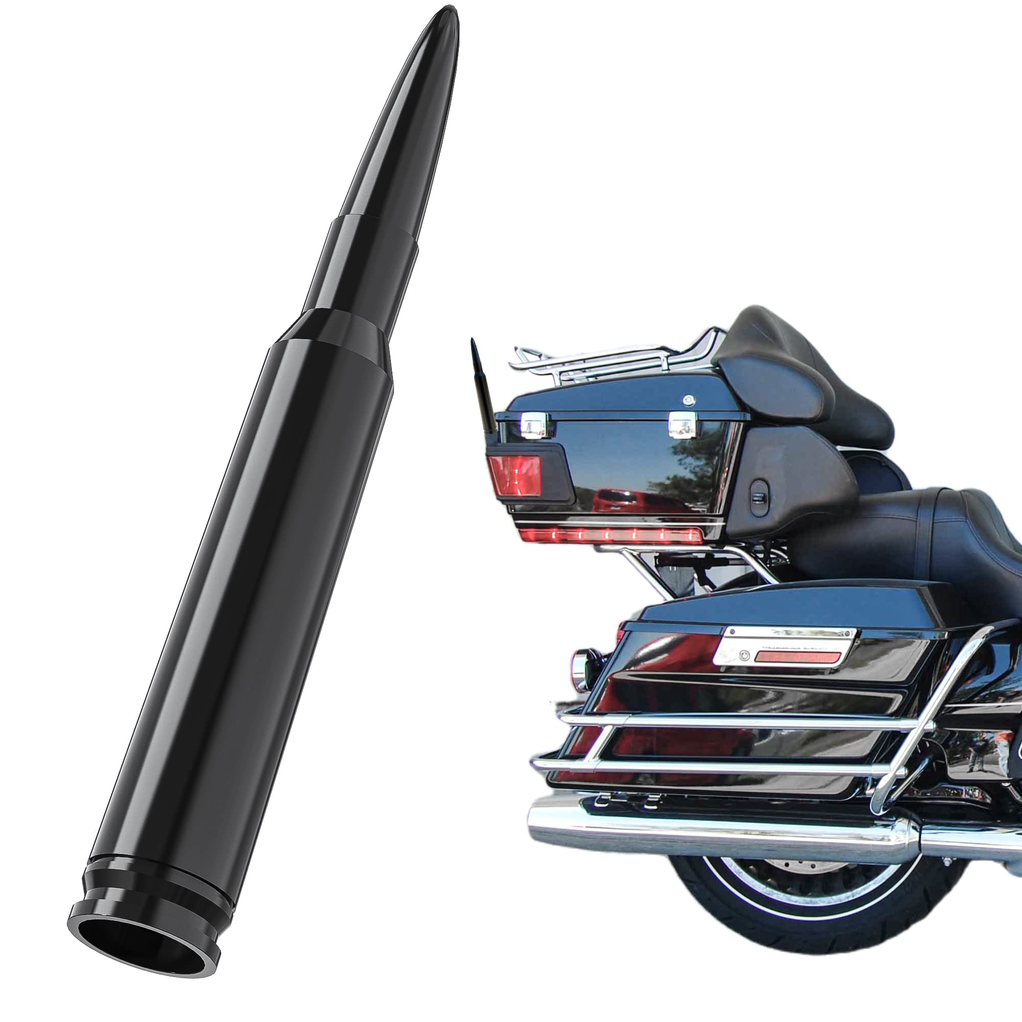 Tecreddy short antenna for Harley-Davidson – compact, improved signal reception.