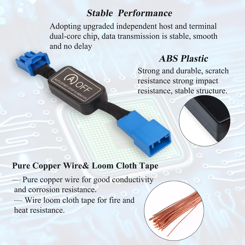 Tectary auto start-stop eliminator dash installation demonstrates plug-and-play setup.