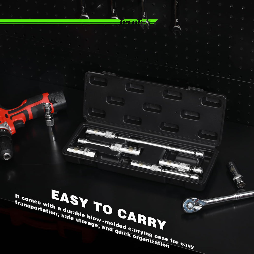Magnetic core helps hold the spark plug during installation