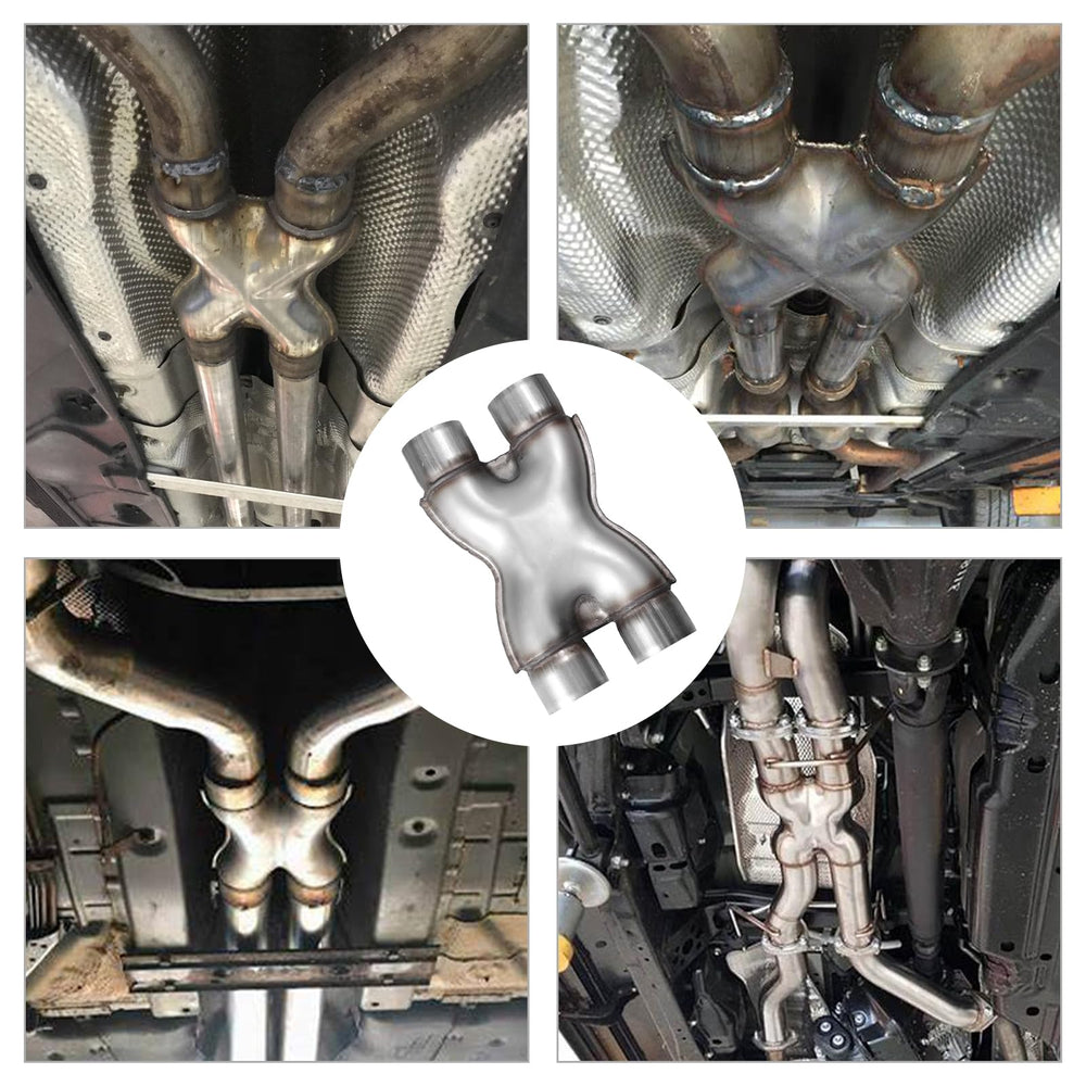 TECTRUC Exhaust X Pipe 3 Inch length detail shows sturdy welds