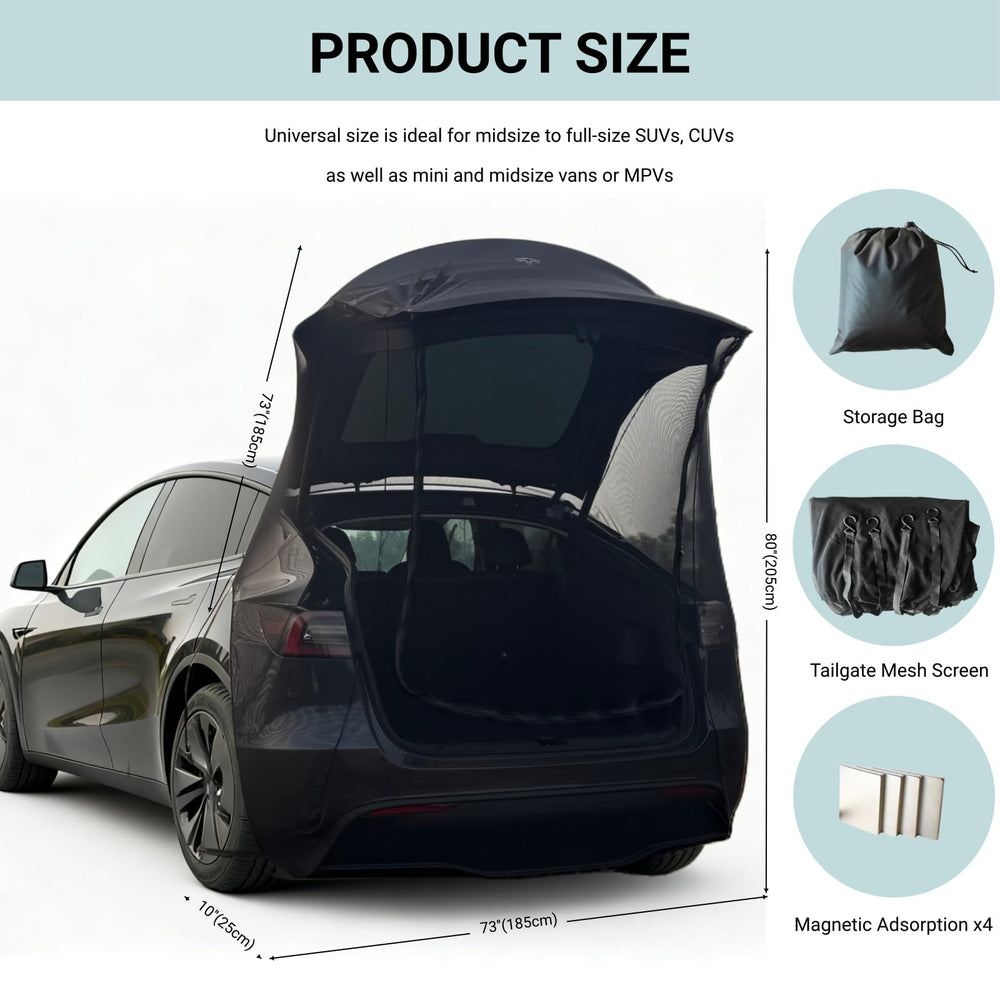 Magnetic adsorption along tailgate for a secure fit