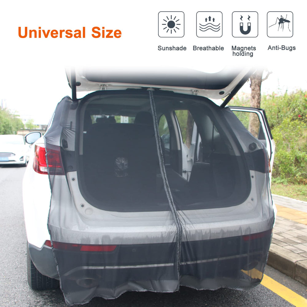 TECUUL magnetic-closure-easy-setup demonstrates quick, tool-free installation on SUV tailgates