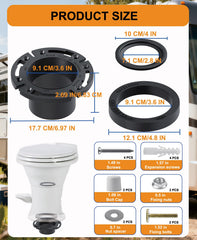 TeegRoow base seal gasket installation for secure odor-control sealing