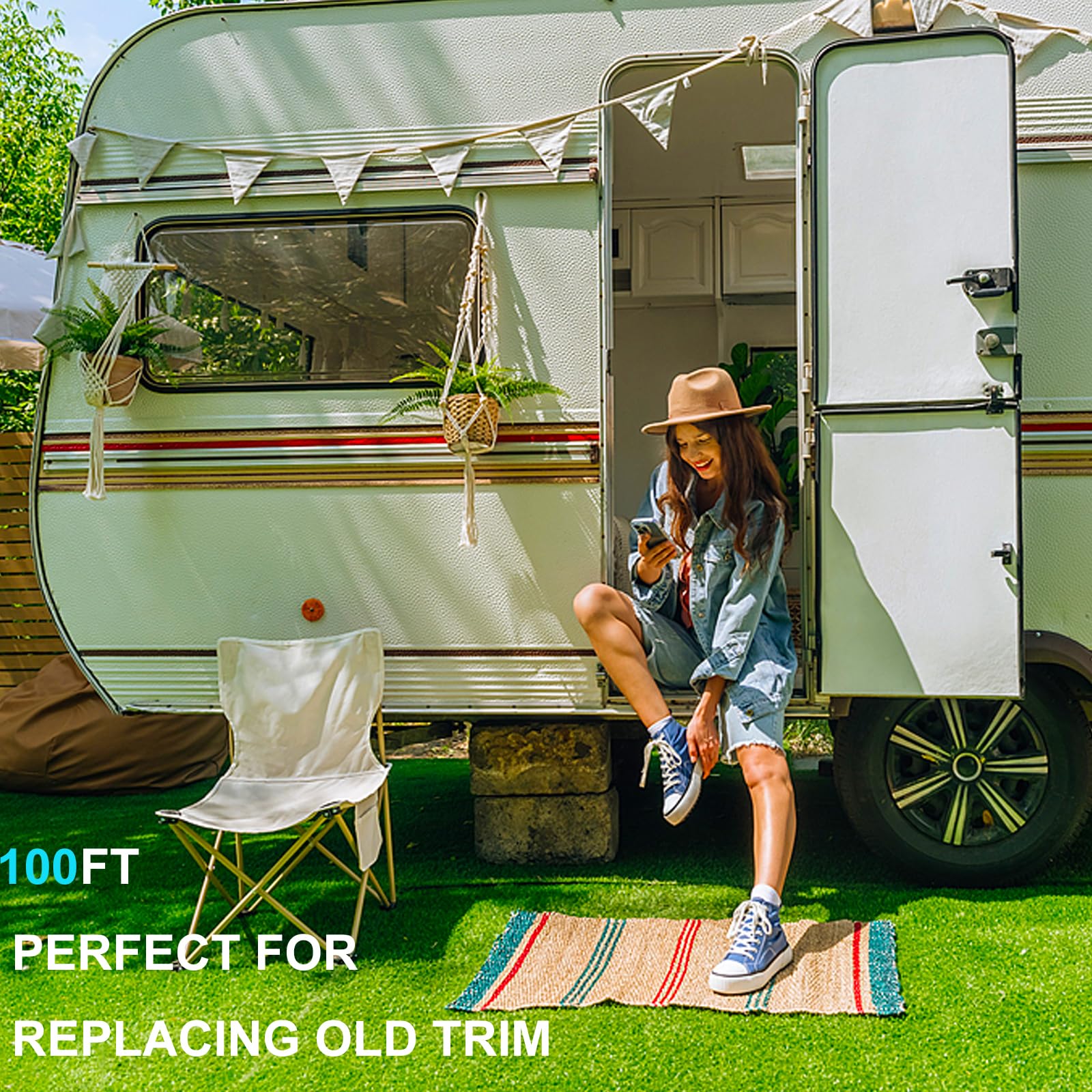 TeegRoow RV Trim Molding close-up-easy-install shows quick replacement