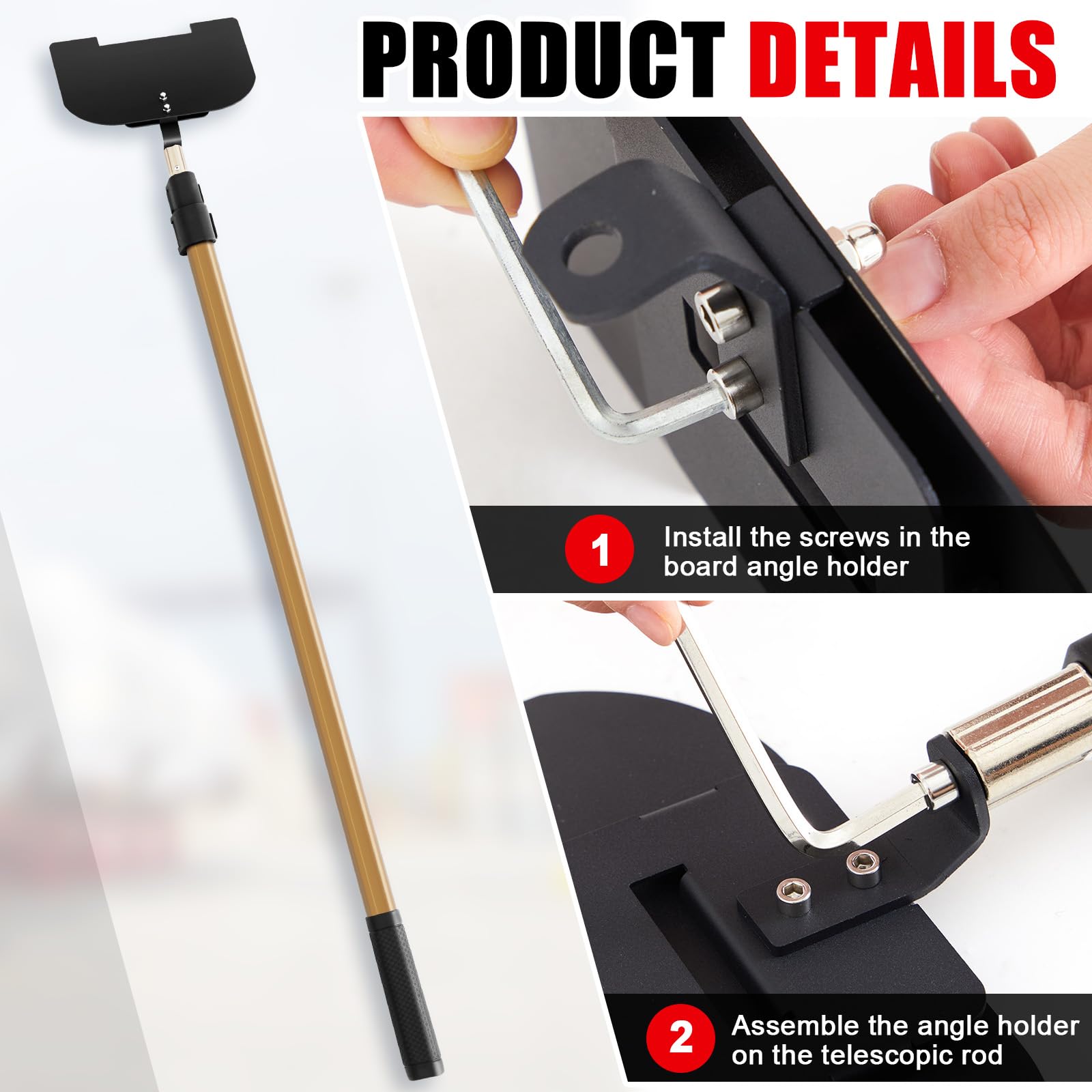Teenyyou extension handle facilitates easy corner guard installation