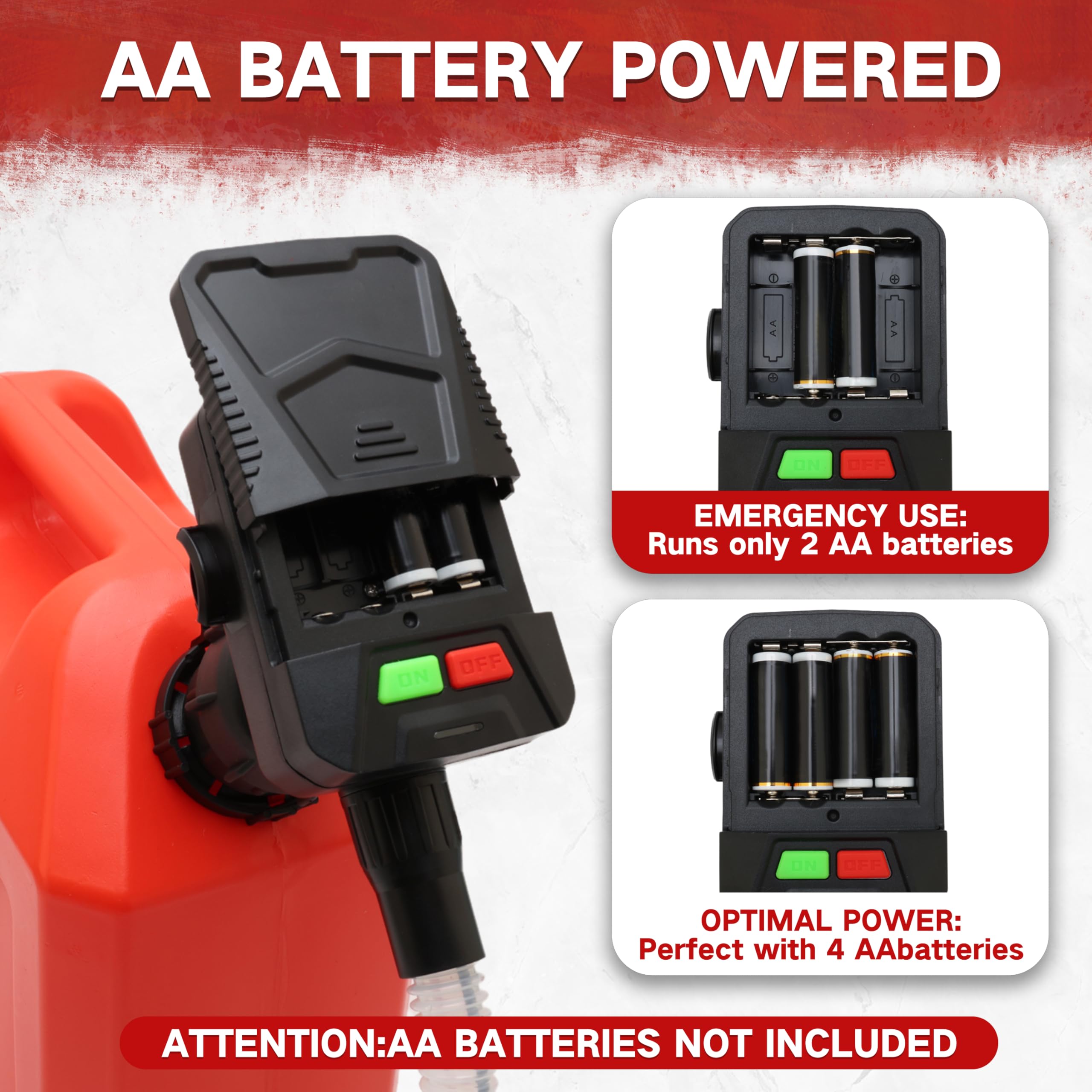 TEKAPHERD pump with locking nozzle for hands-free transfer