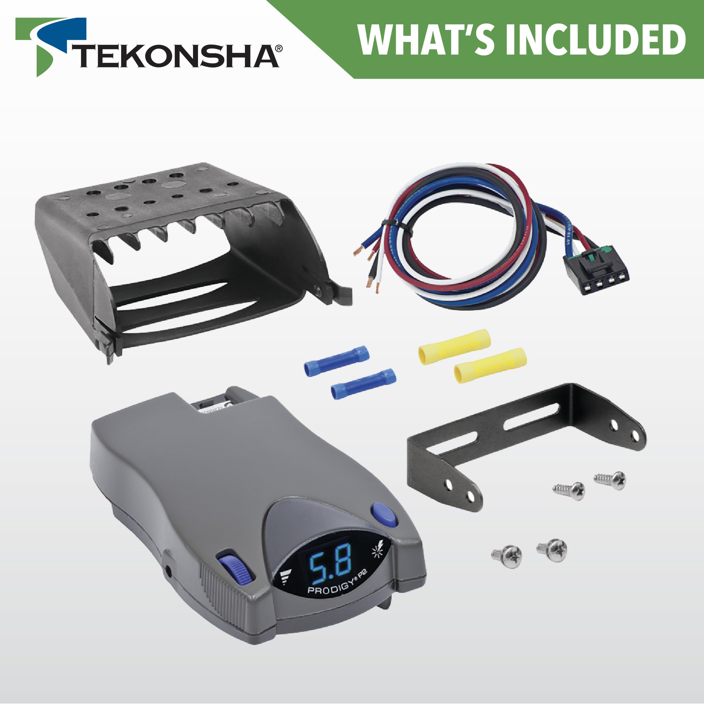 LED diagnostics on Tekonsha Prodigy P2 indicate settings and status