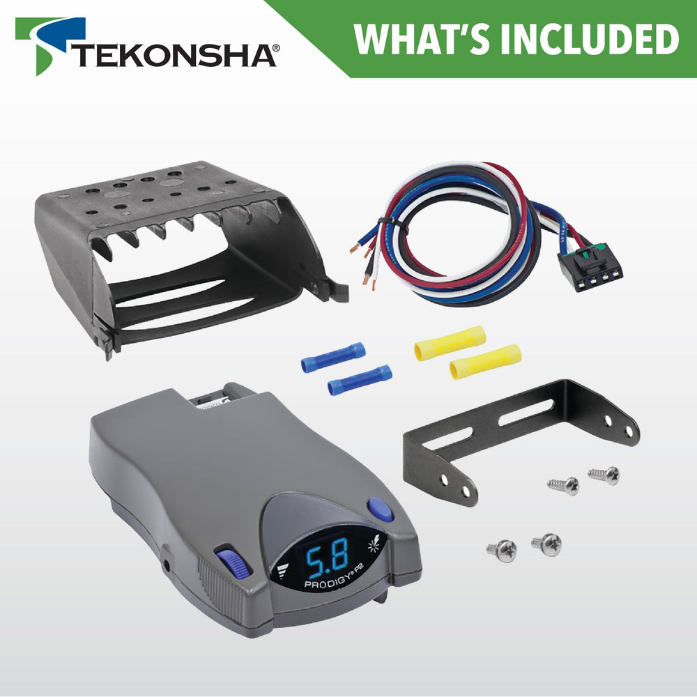 LED diagnostics on Tekonsha Prodigy P2 indicate settings and status