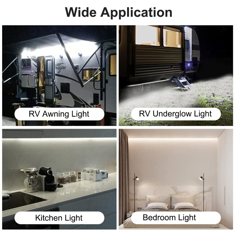 Tekshinny IP65 waterproof exterior lighting ideal for outdoor RV use