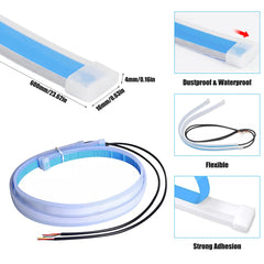 TEKSHINNY waterproof IP68 strip withstands rain and car washing.