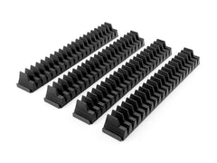 TEKTON 80-tool modular wrench organizer set in black packaging showing durable polypropylene construction.