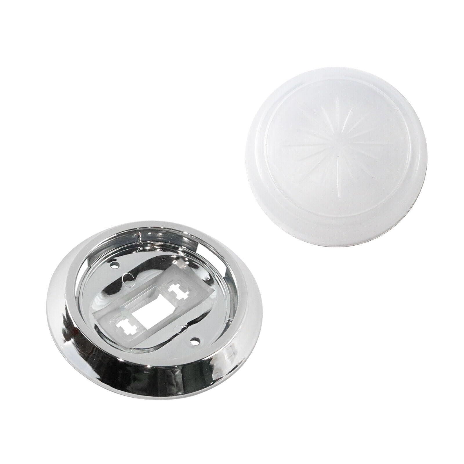 Telfair dome light kit installation image showing quick, tool-free replacement.