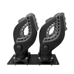 Telfair gun rack under front center seat reduces floor clutter
