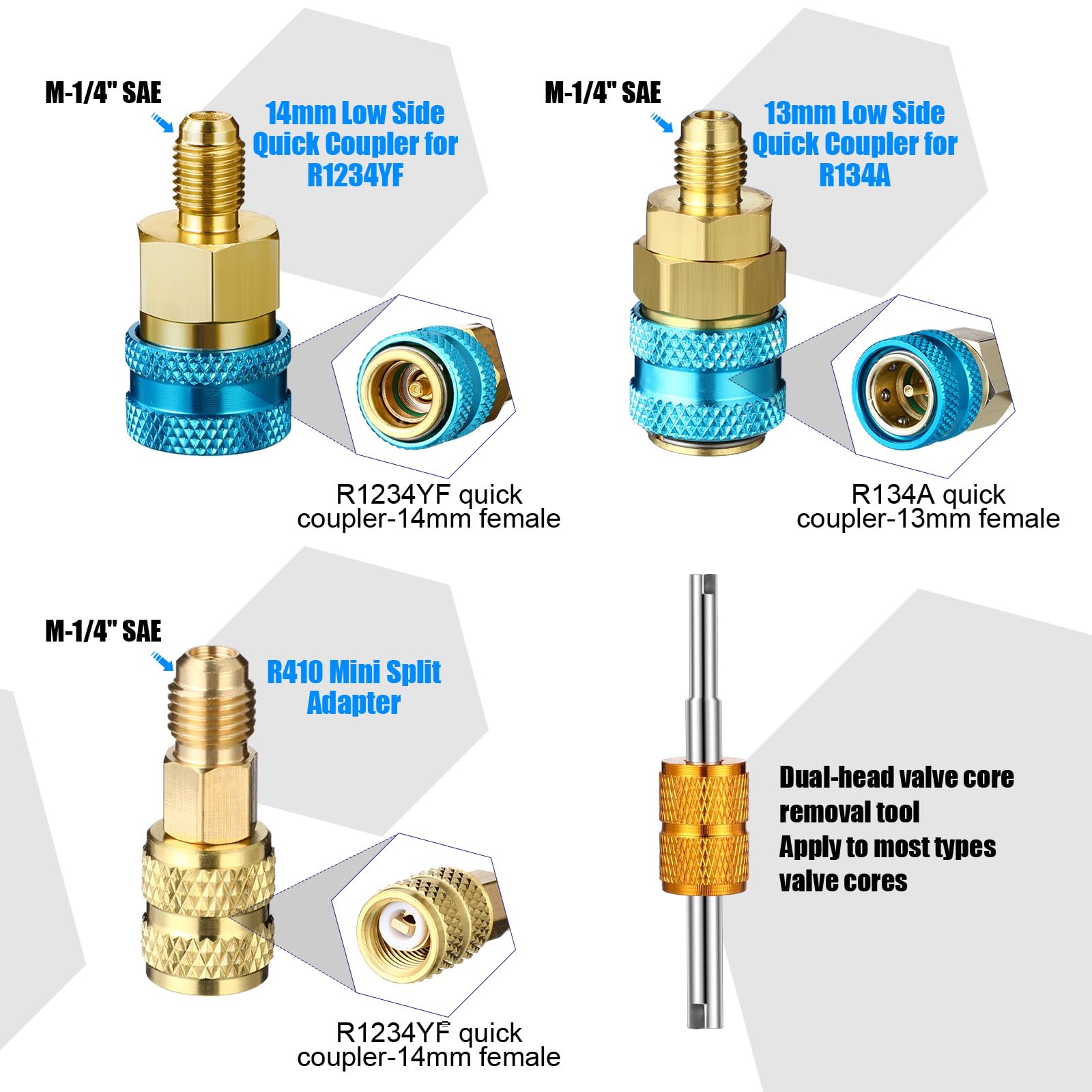 Tellegloww valve core removal tool for quick valve maintenance