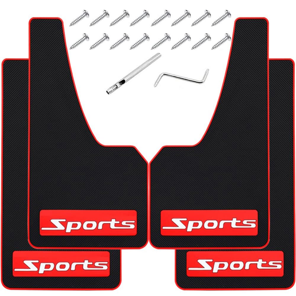 Tempsnow 4-piece mud flap set for universal car and SUV protection from road debris.