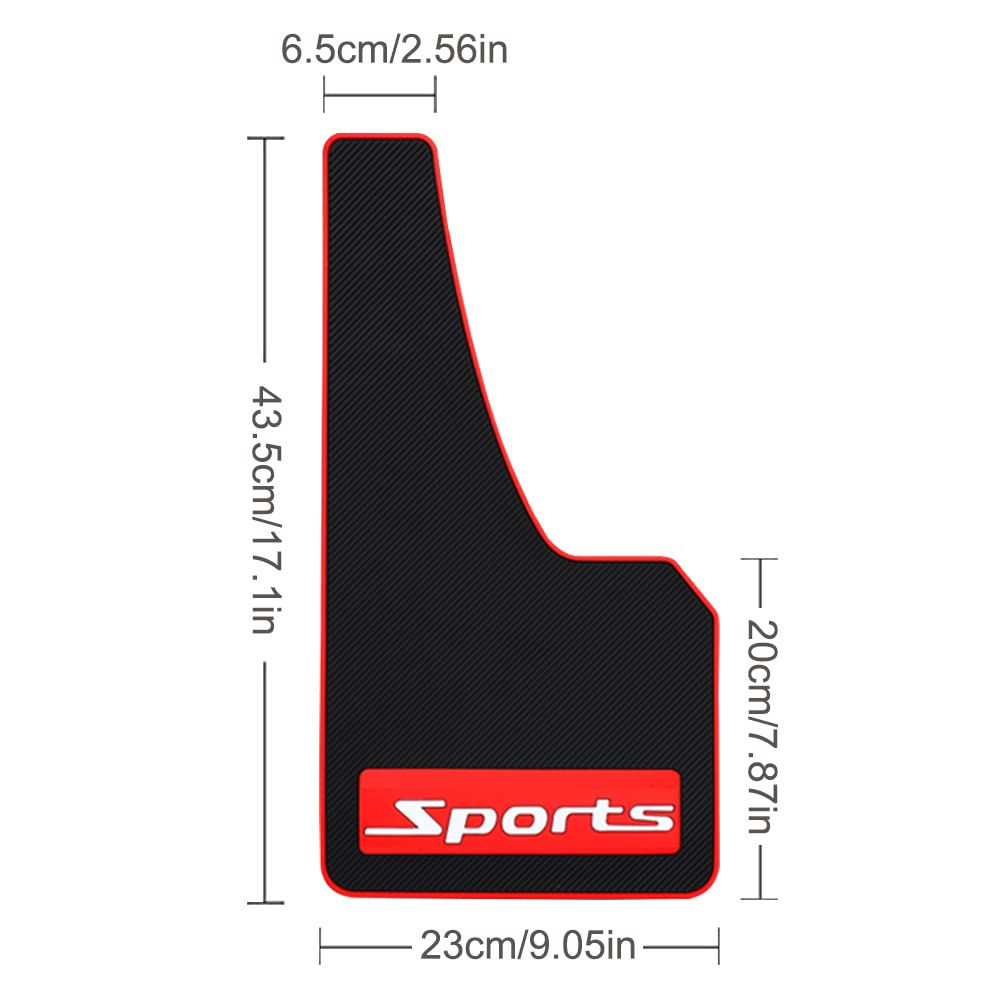 Tempsnow mud flaps withstand harsh weather and temperature changes for daily use.
