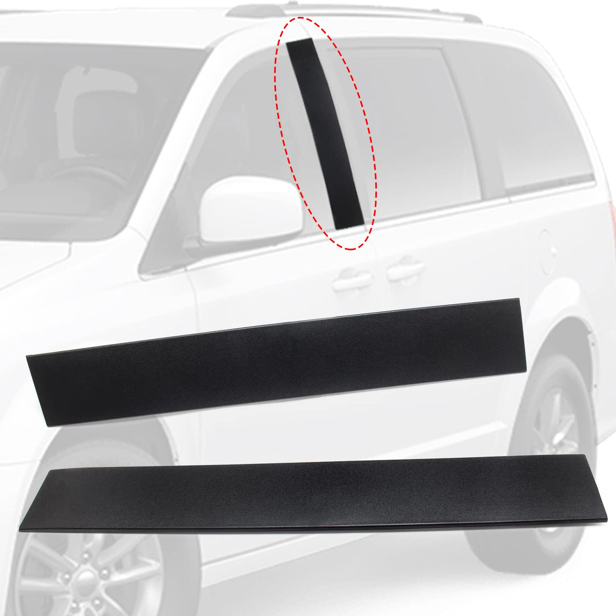TEMSONE 926-445 driver-side front pillar trim with precise fit for Town & Country.