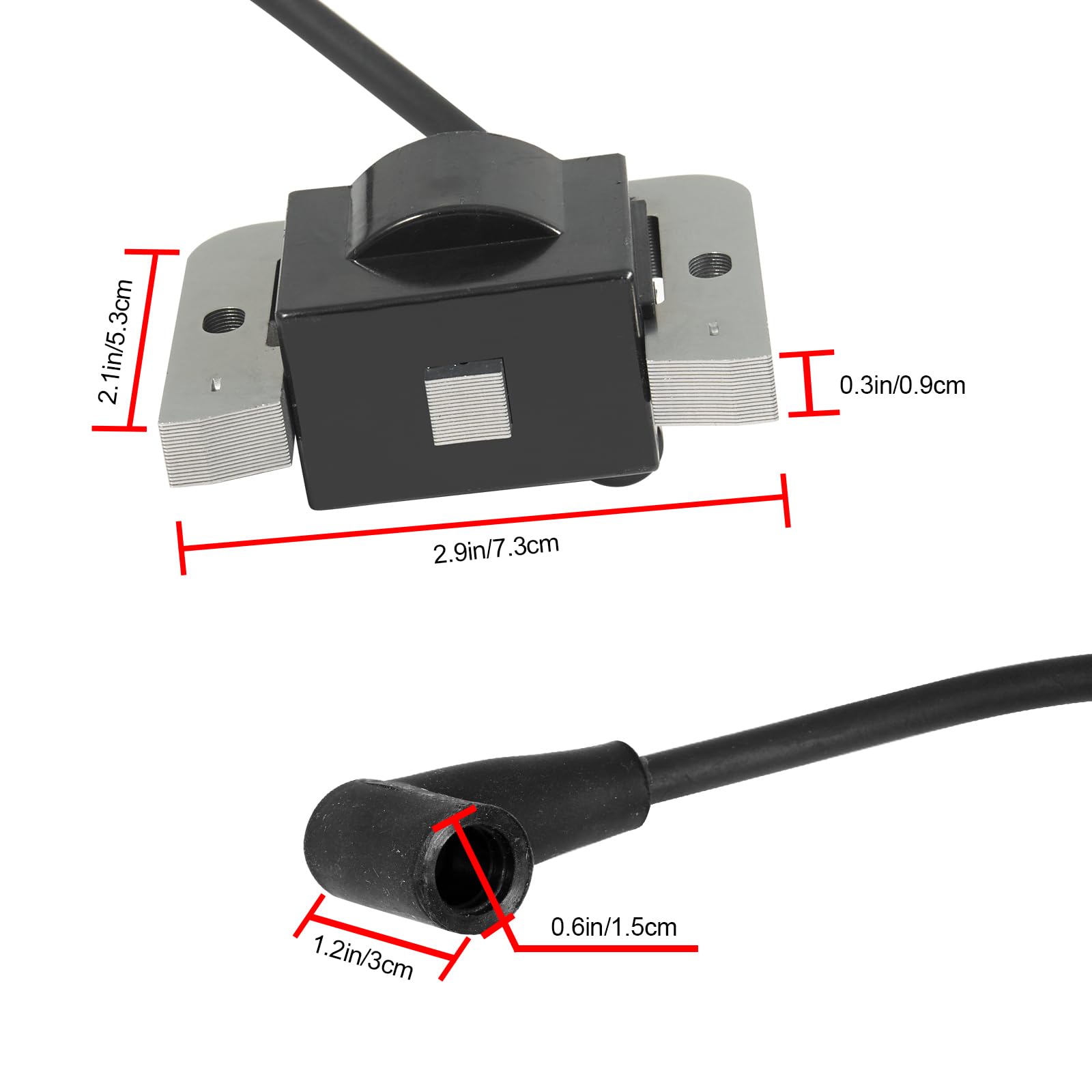 TEMSONE two-pcs pack coil set for Kohler KT engines, minimizes misfires