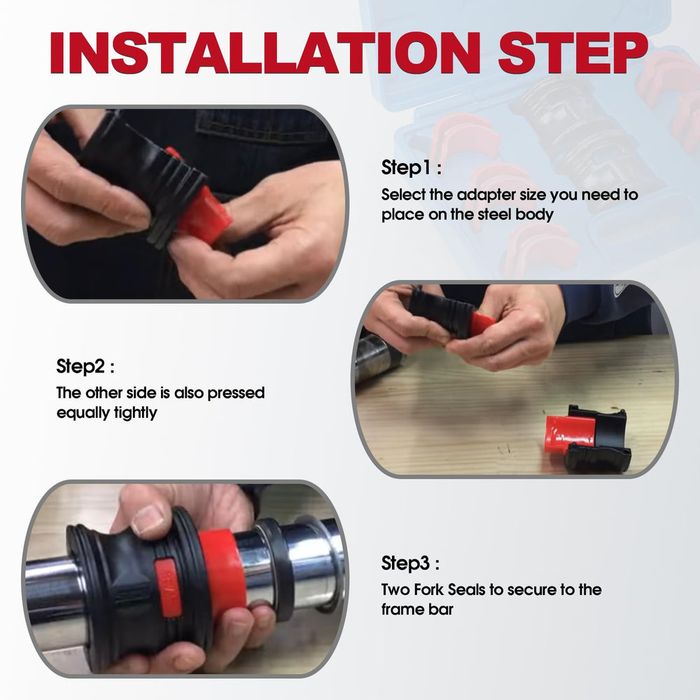TEMSONE adapters 40/41mm and 49/50mm ensure a precise seal entry.