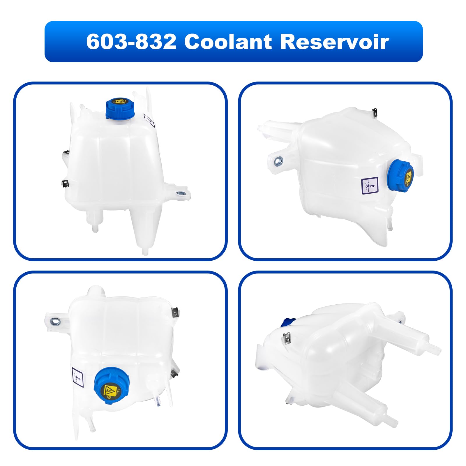 TEMSONE coolant reservoir packaging indicates ready-to-install component.