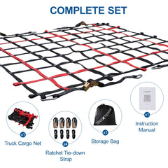 Four TENAXTERRA ratchet straps for quick, adjustable tie-downs