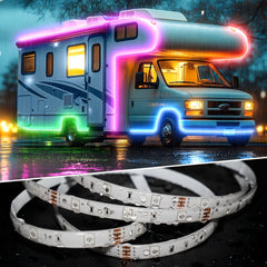 TENDIST underglow strip showcases vibrant colors synced to music for outdoor parties