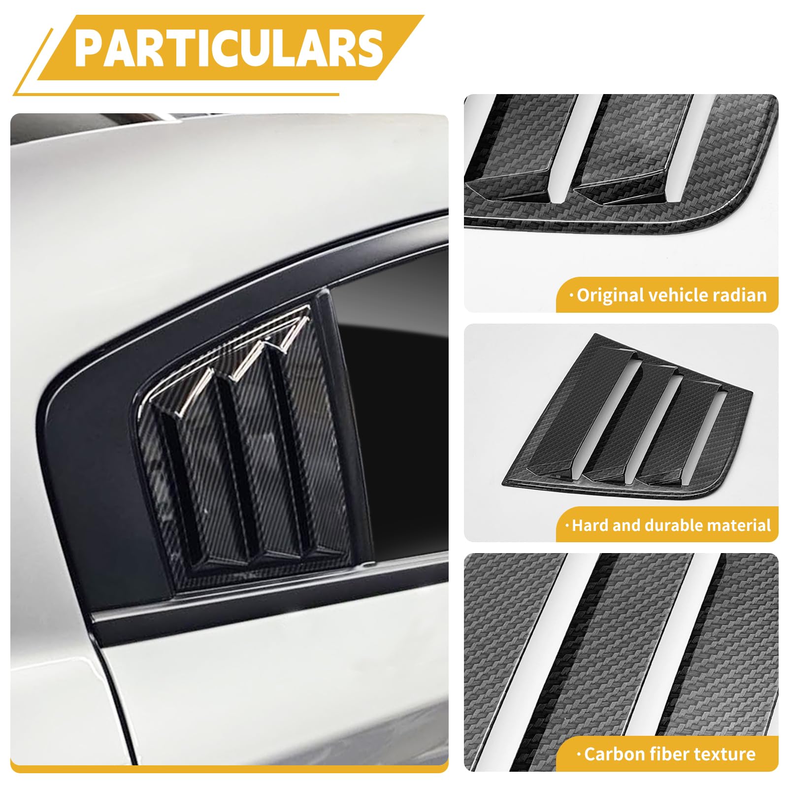 TENGBASE ABS material provides durable, fade-resistant window shades for Charger