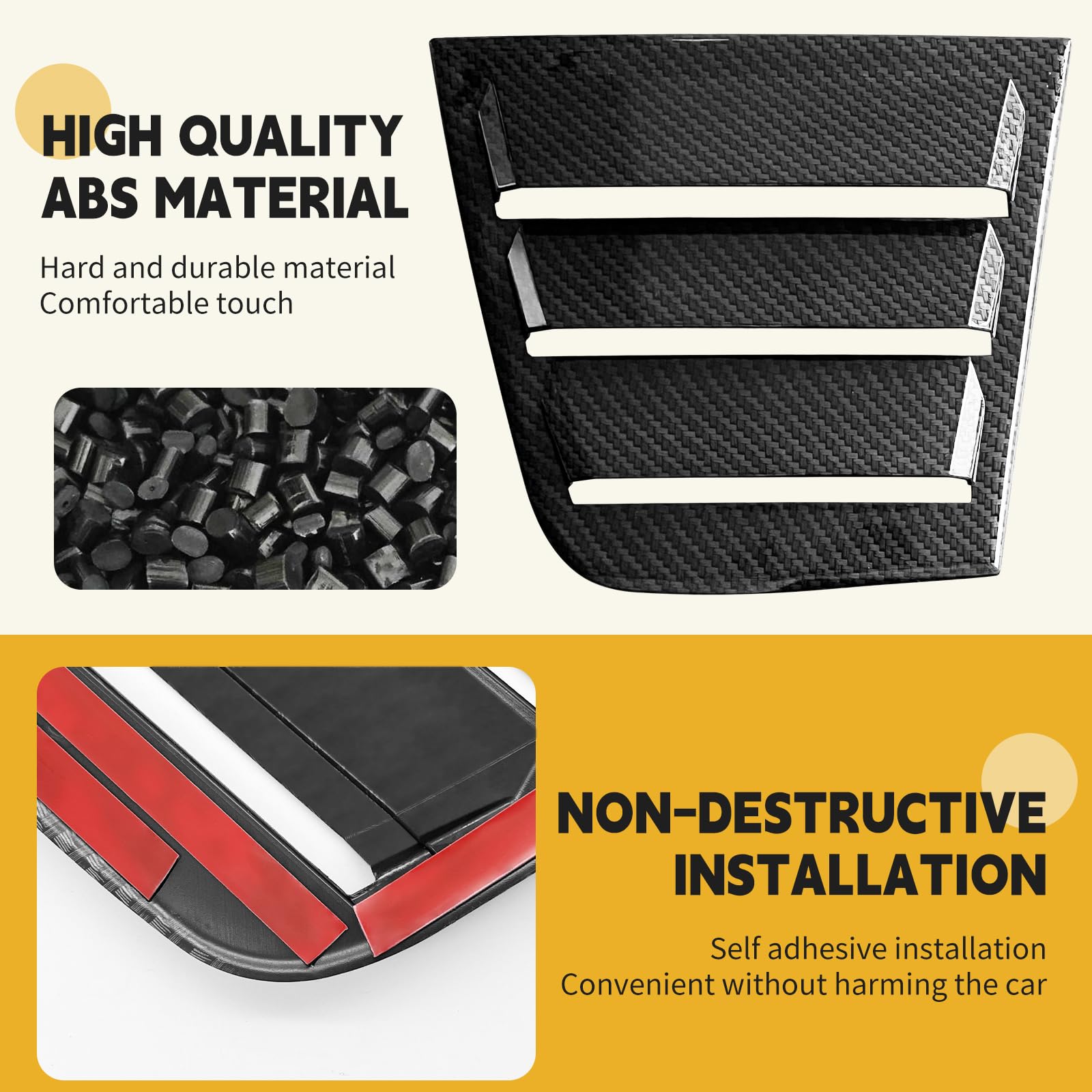 TENGBASE flush-fit design maintains window line while adding a sleek accent