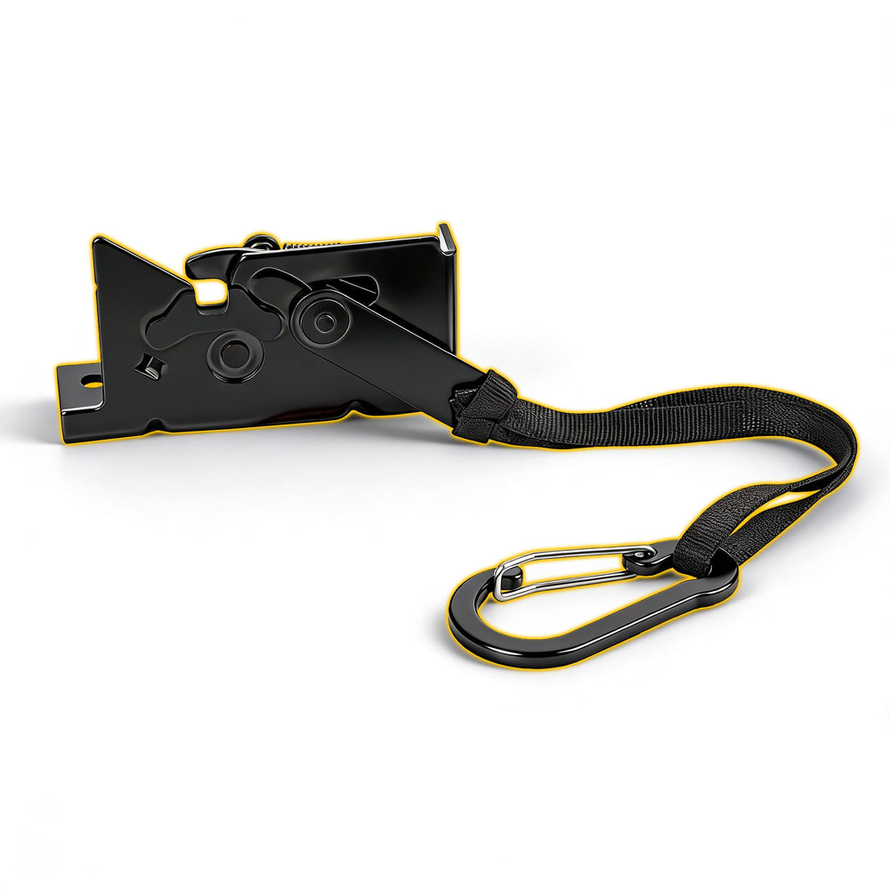 TENGBASE rear seat release bracket for Ford trucks enables instant access to hidden storage.