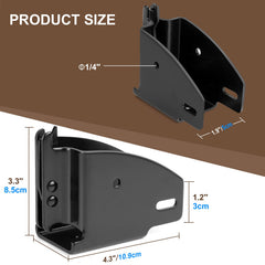 TENVONE E-Track wood beam end socket installed on 2x4 demonstrates quick setup.