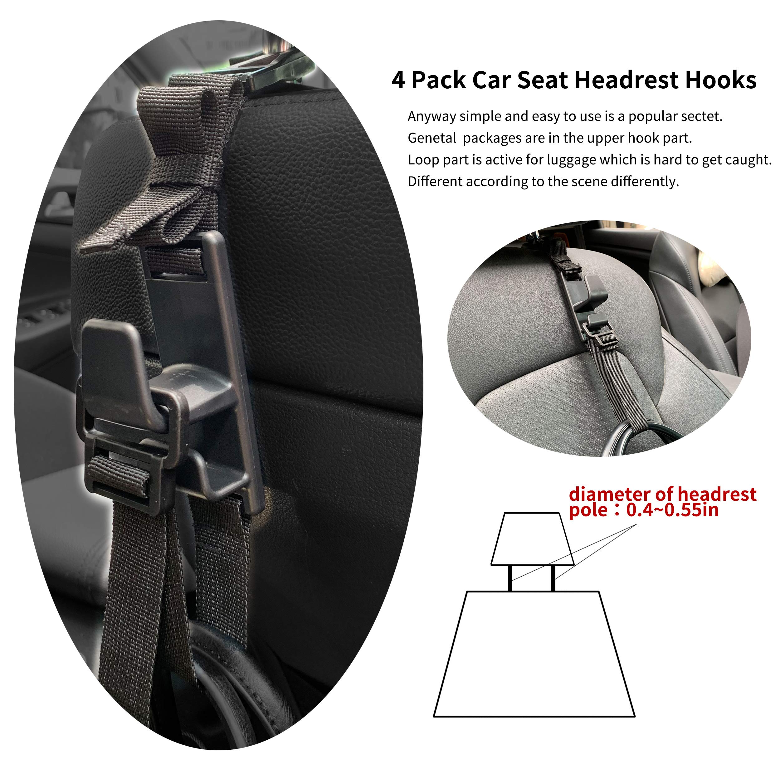 Universal fit on most cars keeps coats neatly hung