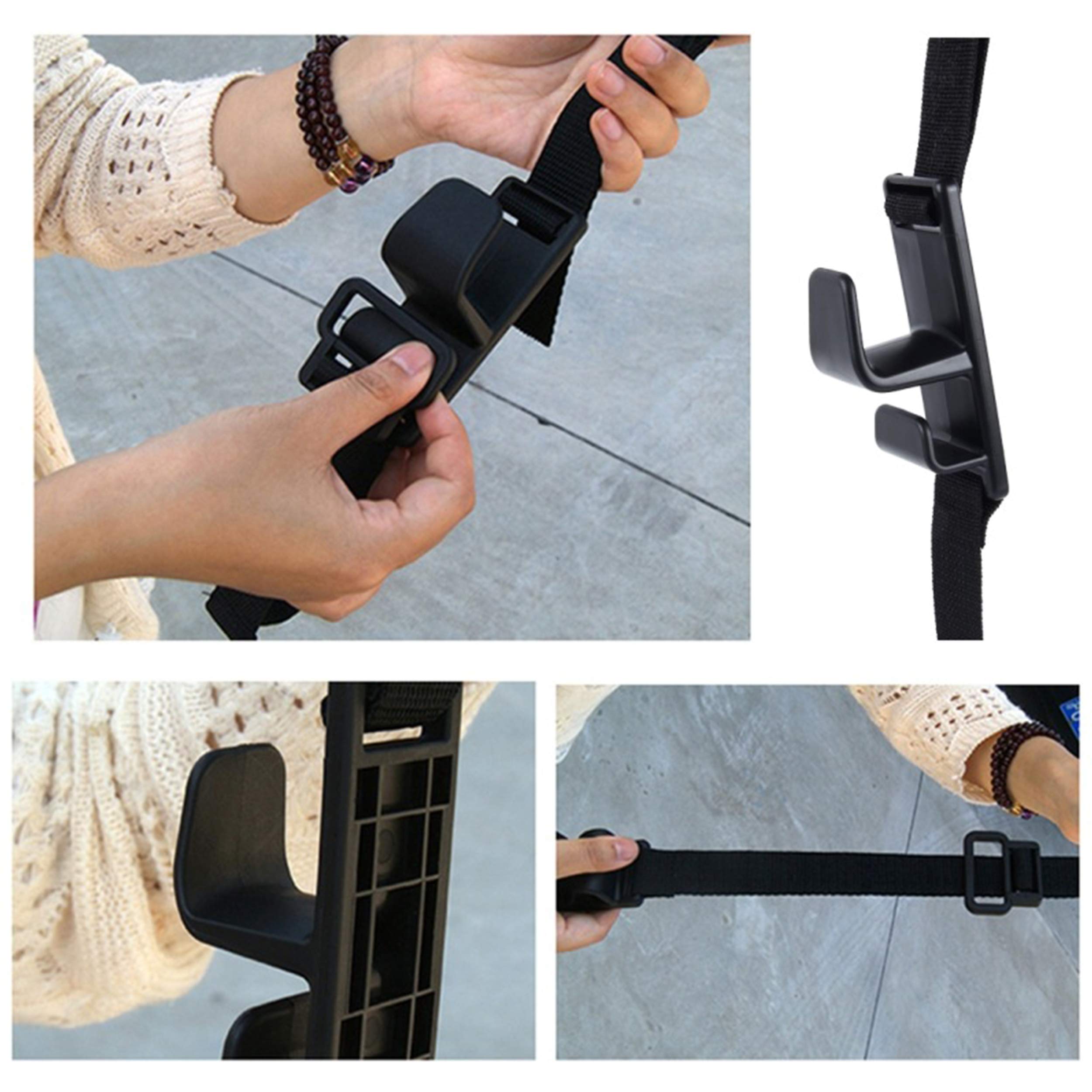 Durable Teocenka headrest hooks made from ABS and Oxford fabric