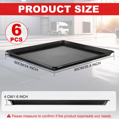 Teodute oil drip pan with anti-spill lip prevents leaks during changes