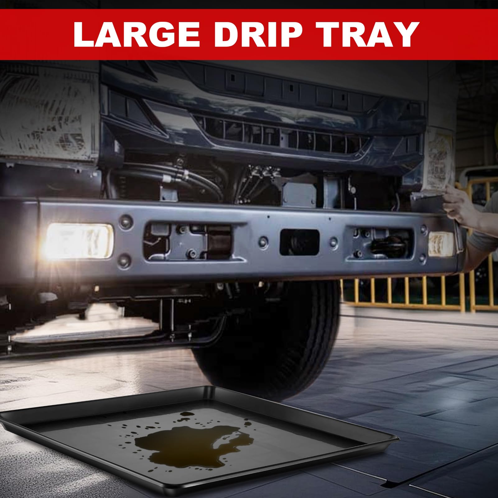 Teodute portable drip pan fits in trunk for on-the-go use